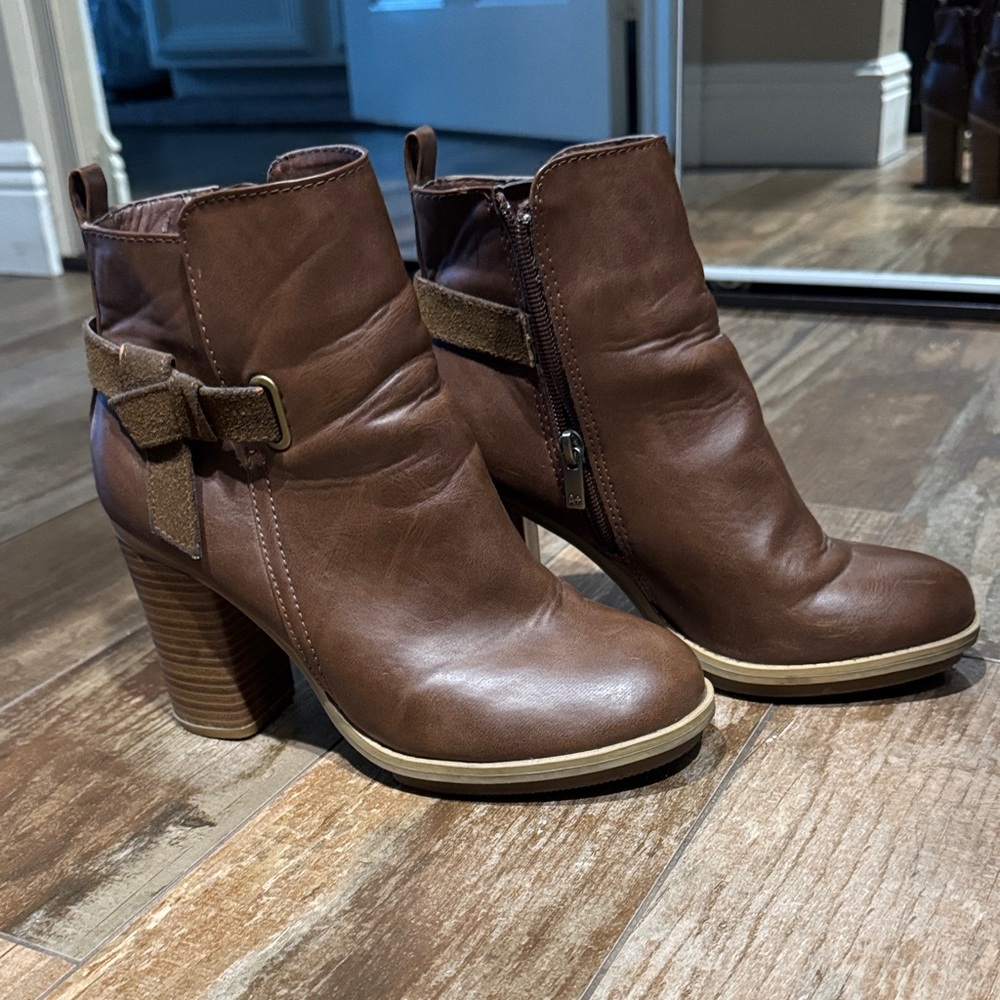 Target Brown Heeled Ankle Boots